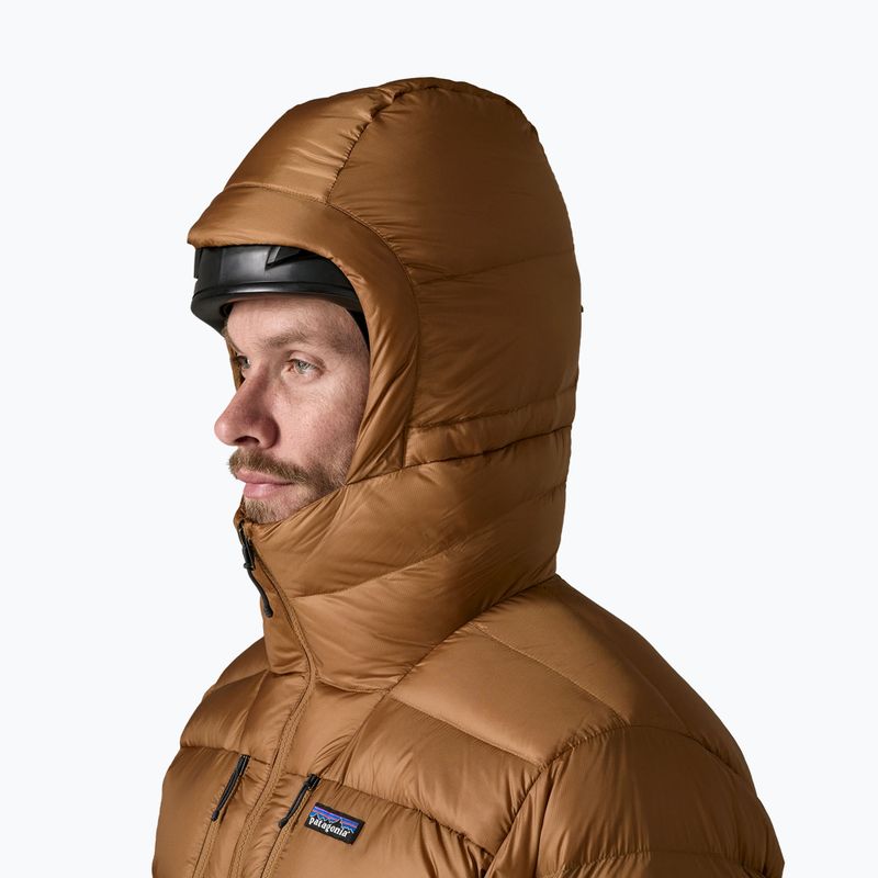 Kurtka puchowa męska Patagonia Fitz Roy Down Hoody deer brown 4