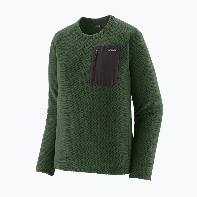 Bluza męska Patagonia R1 Air Crew treeline green 2