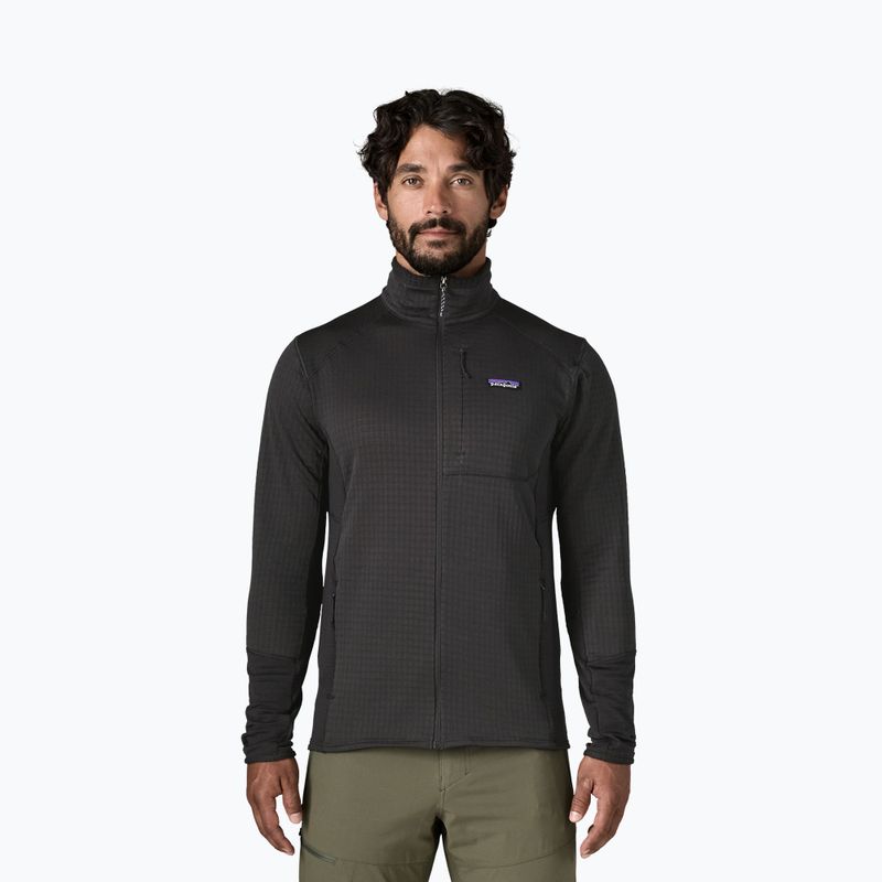 Bluza polarowa męska Patagonia R1 black w/black