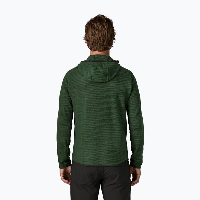 Bluza trekkingowa męska Patagonia R1 Air Full-Zip Hoody treeline green 2