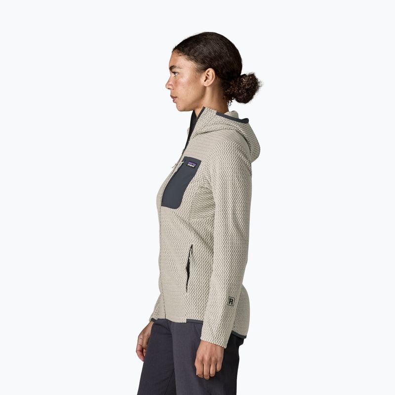 Bluza polarowa damska Patagonia R1 Air Full-Zip Hoody birch white 3