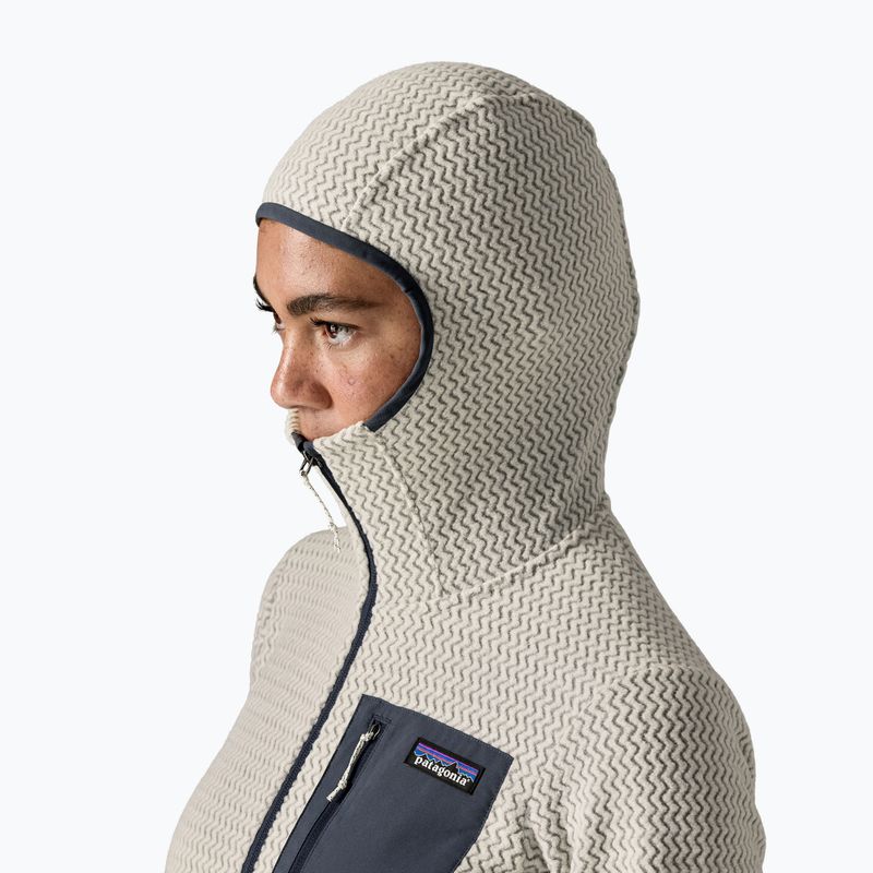 Bluza polarowa damska Patagonia R1 Air Full-Zip Hoody birch white 4