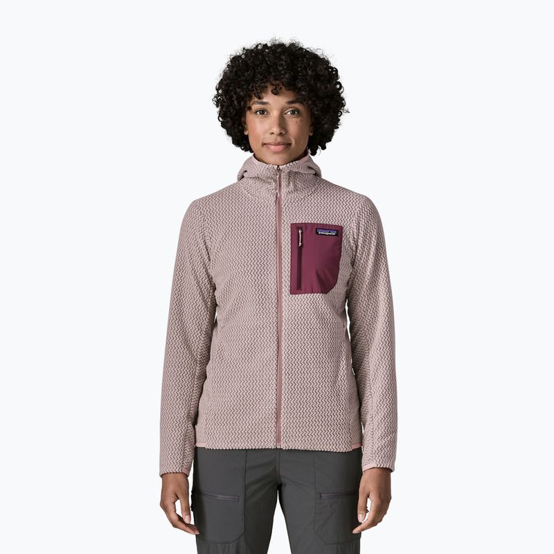 Bluza polarowa damska Patagonia R1 Air Full-Zip Hoody stingray mauve