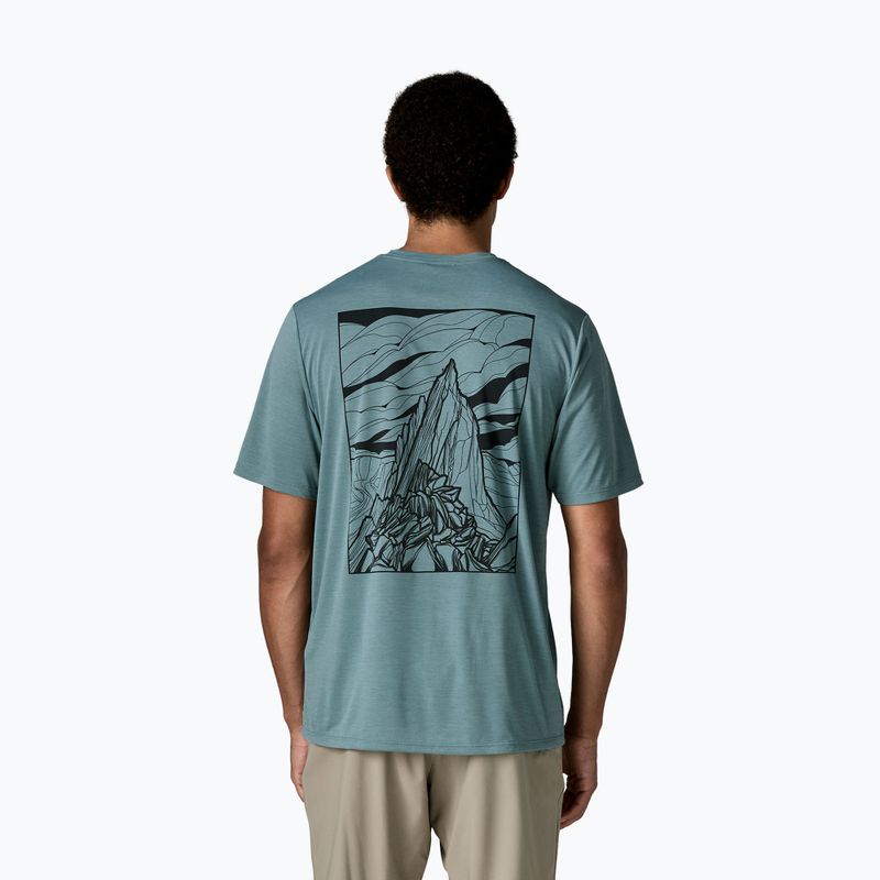 Koszulka męska Patagonia Cap Cool Daily Cloud Crag blue sage - light blue sage x-dye 2