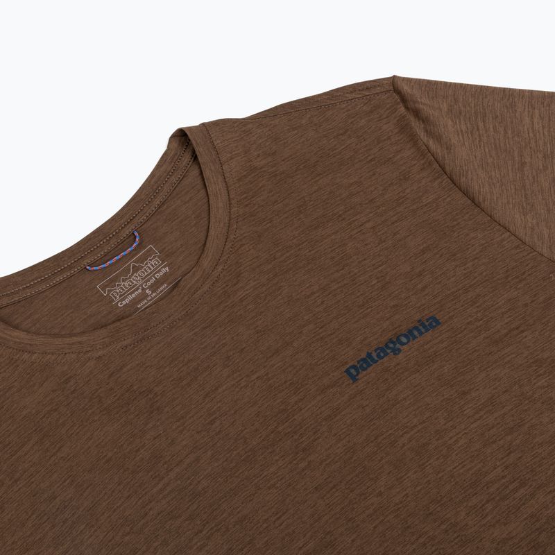 Longsleeve męski Patagonia Cap Cool Daily Boardshort Logo LS berm brown - light berm brown x-dye 3