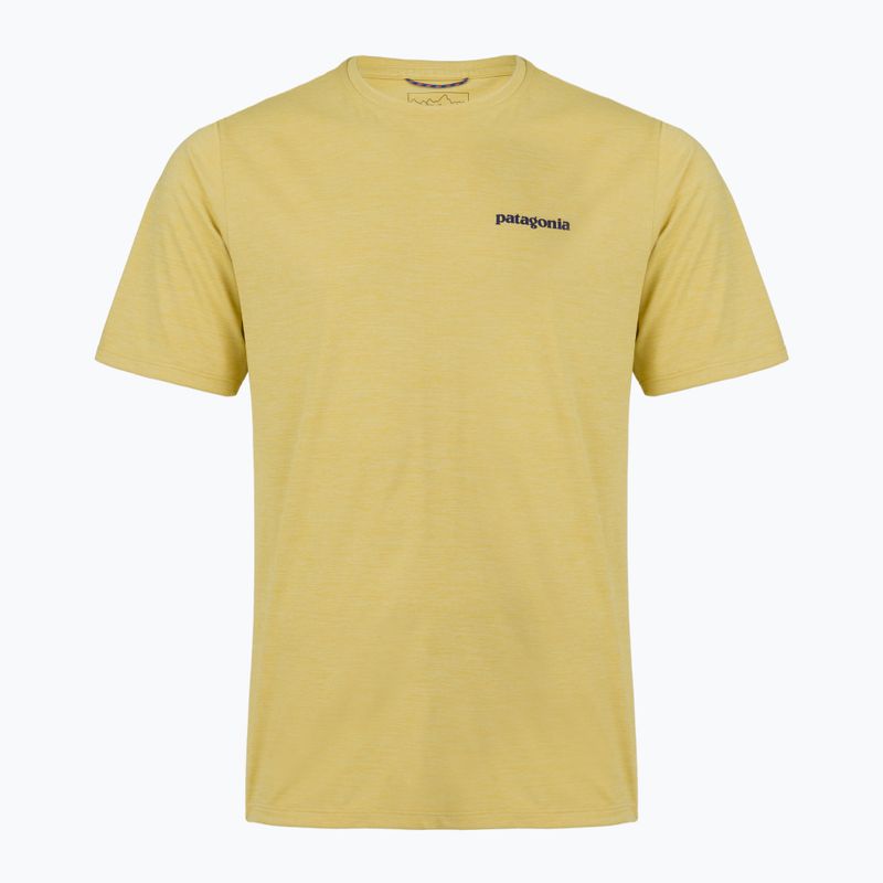 Koszulka męska Patagonia Capilene Cool Daily Boardshort Logo limestone yellow - light limestone yellow x-dye