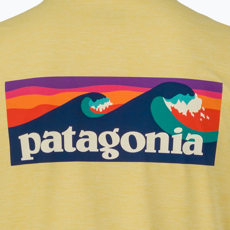 Koszulka męska Patagonia Capilene Cool Daily Boardshort Logo limestone yellow - light limestone yellow x-dye 5