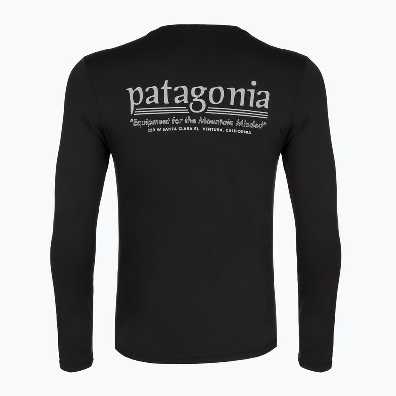 Longsleeve trekkingowy męski Patagonia Cap Cool Daily Hut Tripper LS black 2