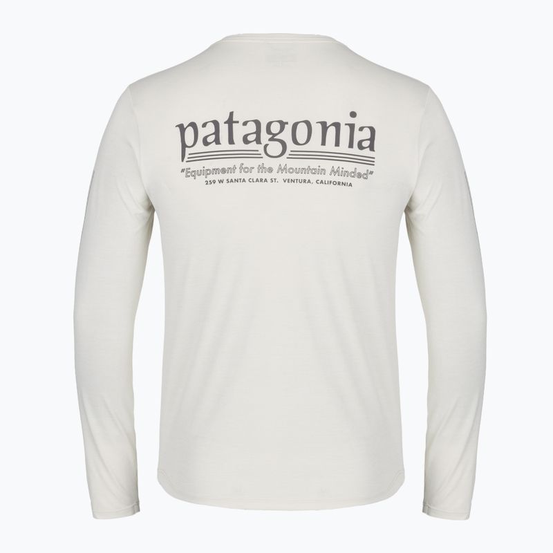 Longsleeve trekkingowy męski Patagonia Cap Cool Daily Hut Tripper LS dyno white 2