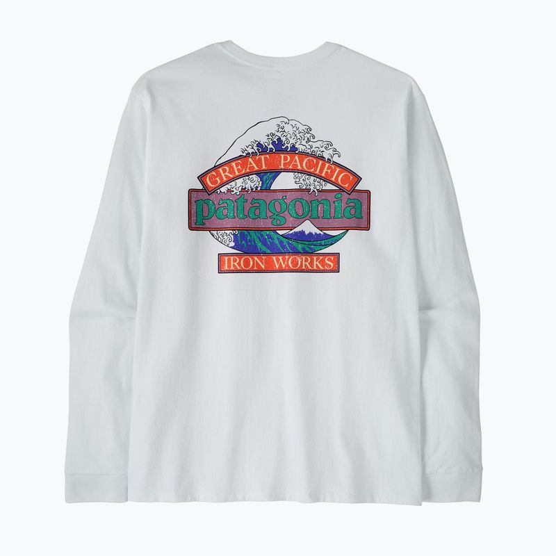 Longsleeve męski Patagonia Great Waves Responsibili-Tee LS fiber white 2