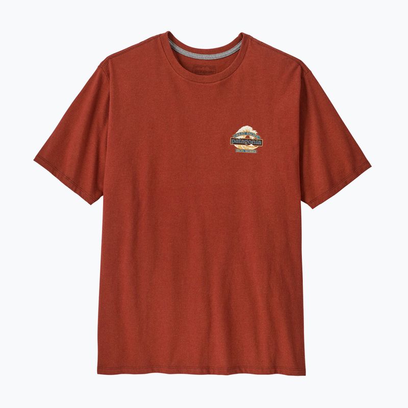 Koszulka męska Patagonia Great Waves Responsibili-Tee rusty red