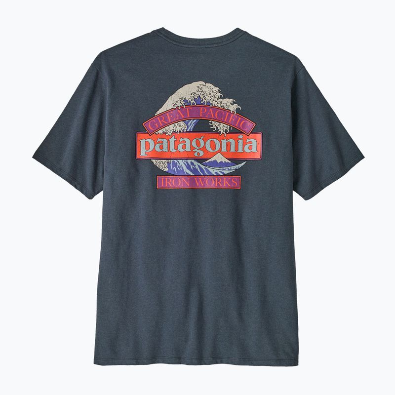 Koszulka męska Patagonia Great Waves Responsibili-Tee summit blue 4
