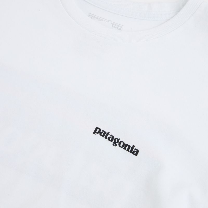 Longsleeve męski Patagonia P-6 Logo Responsibili fiber white 3