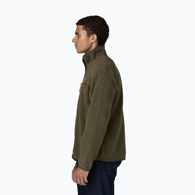Bluza polarowa męska Patagonia Retro Pile basin green 3