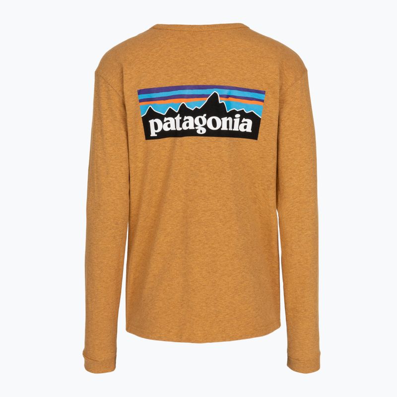 Longsleeve damski Patagonia P-6 Logo Responsibili-Tee LS dried mango 2