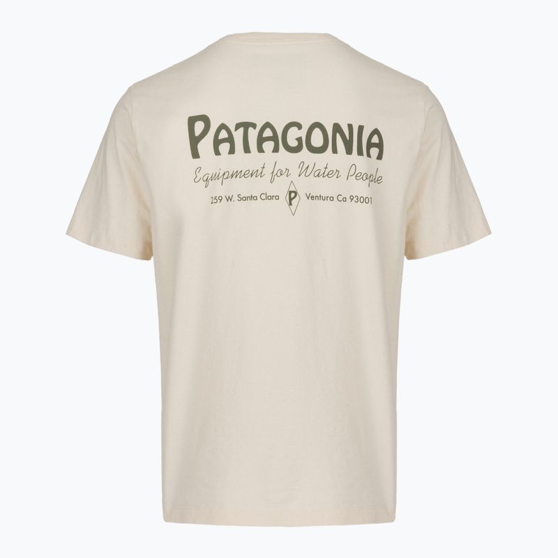 Koszulka męska Patagonia Water People Banner T-Shirt undyed natural 2