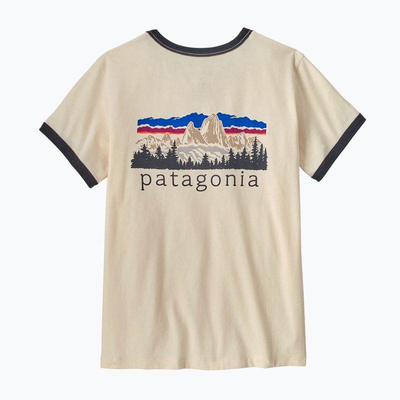 Koszulka damska Patagonia Fitz Roy Foothills Ringer Tee undyed natural 2