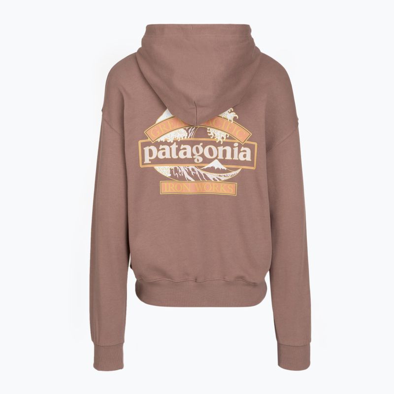 Bluza trekkingowa damska Patagonia Great Waves Daily Hoody moonrise taupe 2
