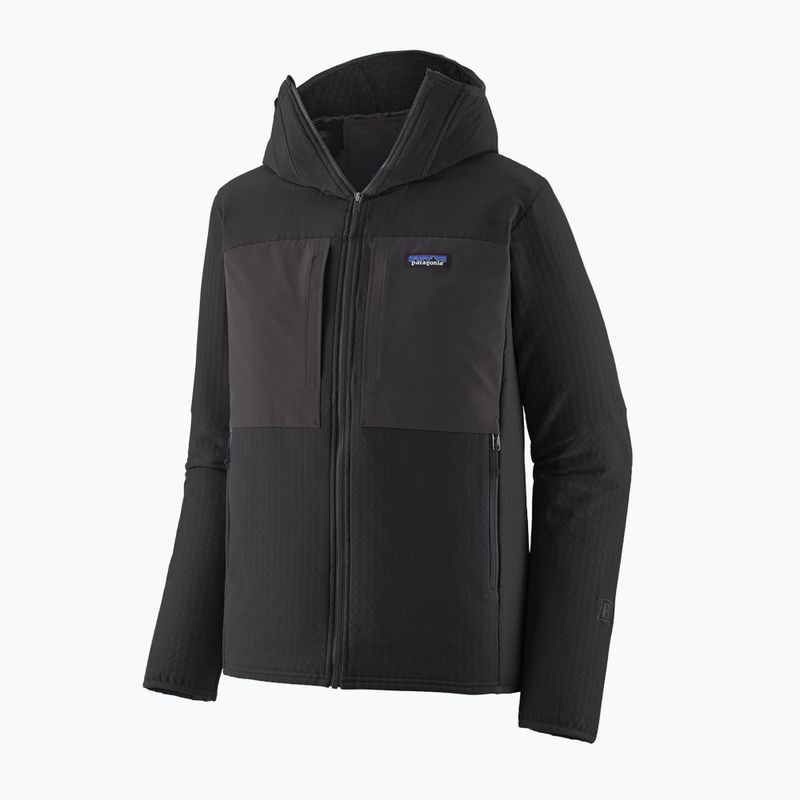 Bluza trekkingowa męska Patagonia R2 TechFace Hoody black 2