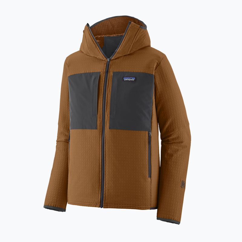 Bluza trekkingowa męska Patagonia R2 TechFace Hoody deer brown 2