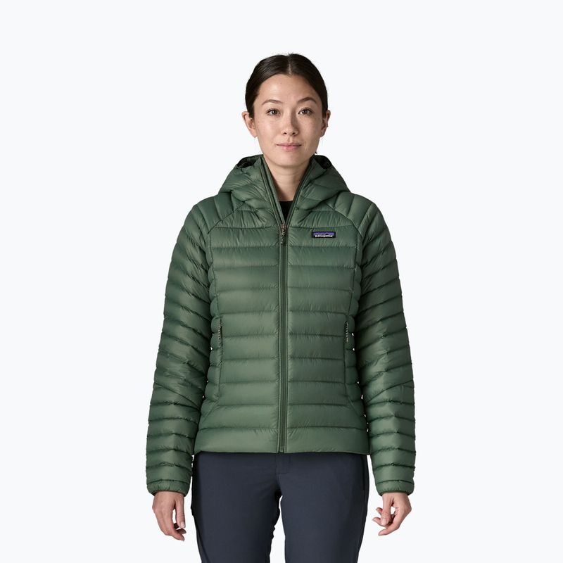 Kurtka puchowa damska Patagonia Down Sweater Hoody canopy green