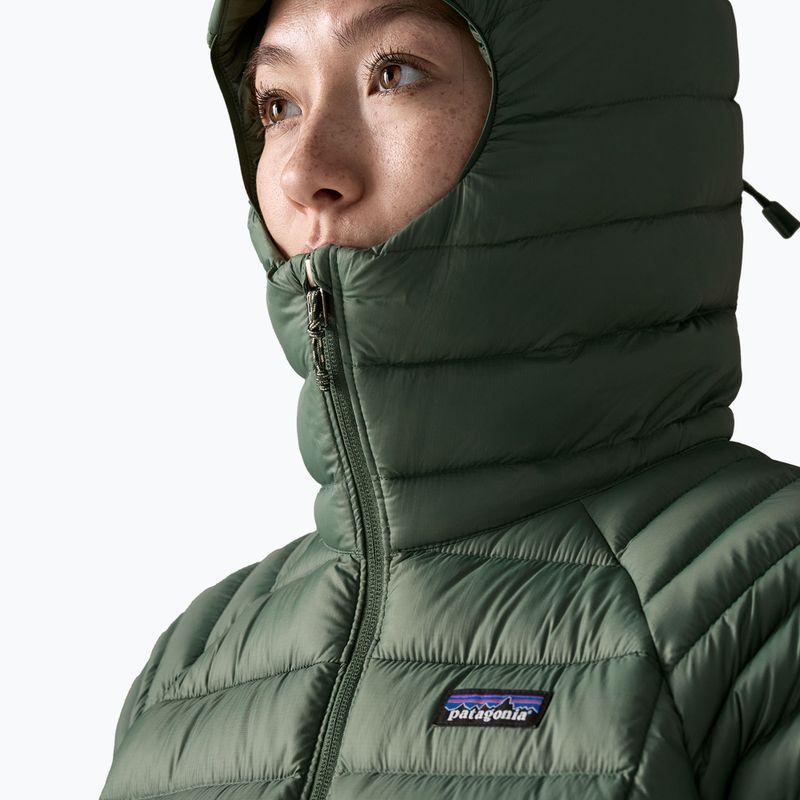 Kurtka puchowa damska Patagonia Down Sweater Hoody canopy green 6