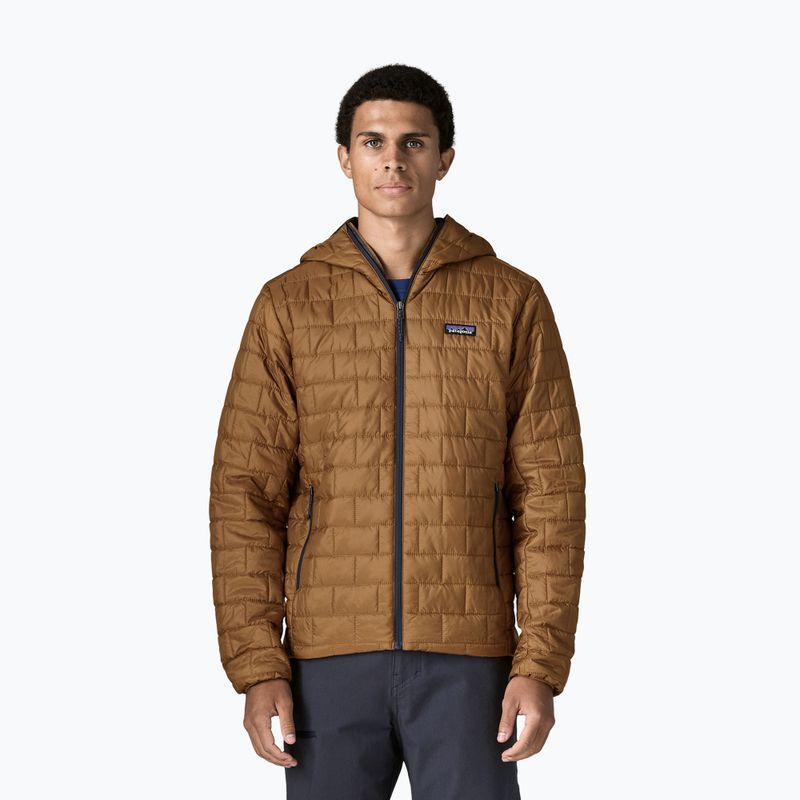 Kurtka ocieplana męska Patagonia Nano Puff Hoody deer brown