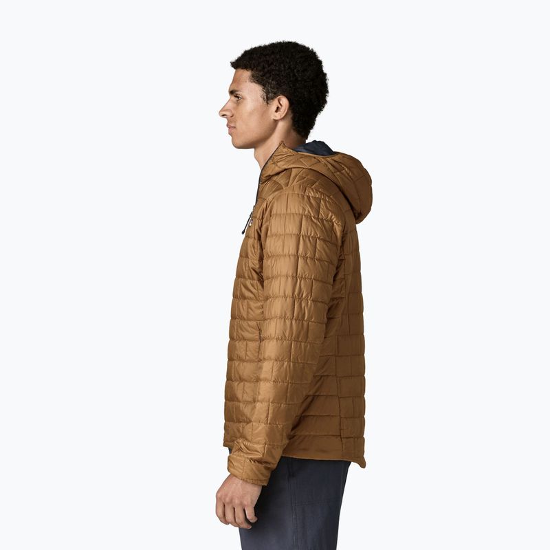 Kurtka ocieplana męska Patagonia Nano Puff Hoody deer brown 3