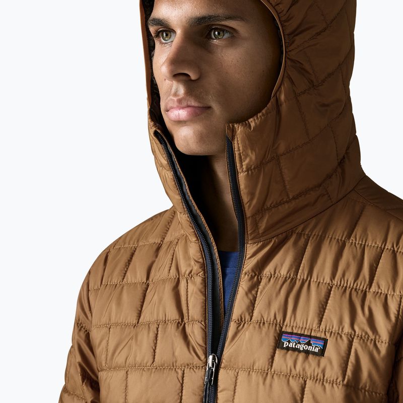Kurtka ocieplana męska Patagonia Nano Puff Hoody deer brown 5