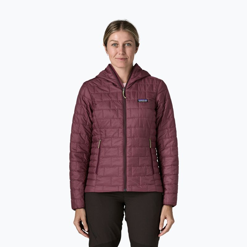 Kurtka ocieplana damska Patagonia Nano Puff Hoody berry fig