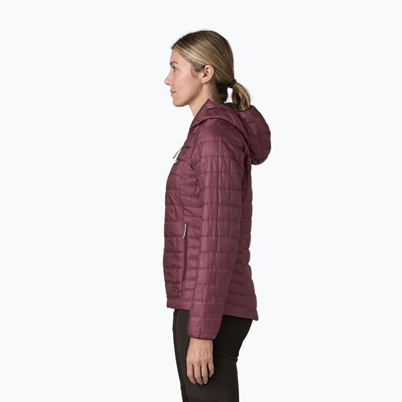 Kurtka ocieplana damska Patagonia Nano Puff Hoody berry fig 3
