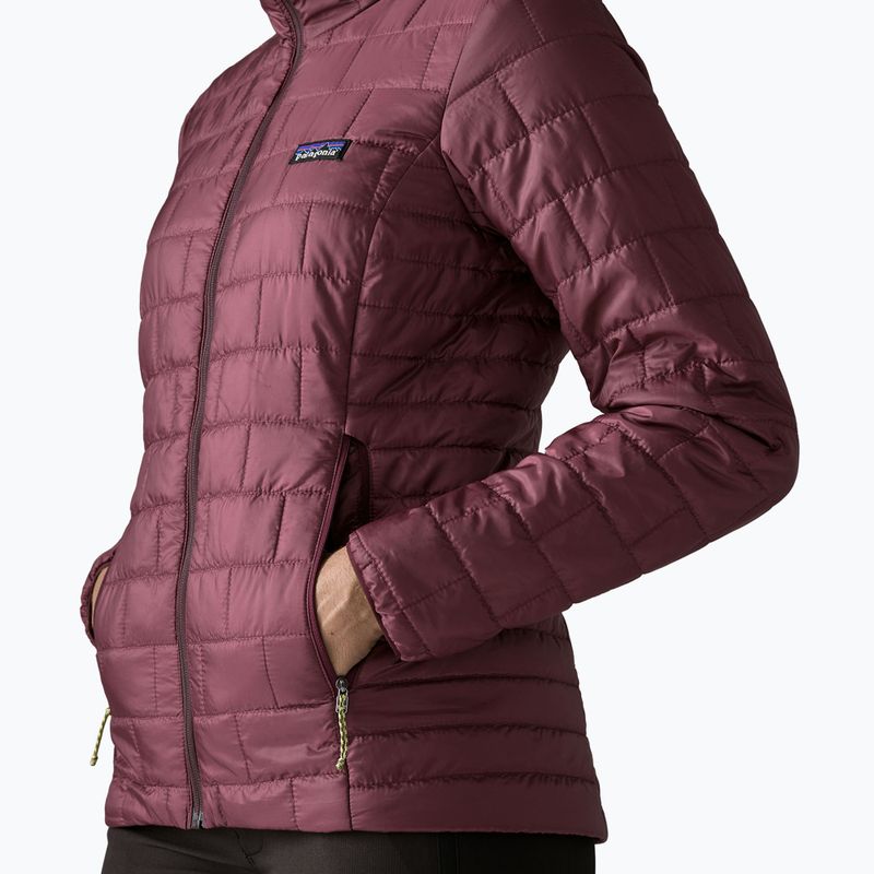 Kurtka ocieplana damska Patagonia Nano Puff Hoody berry fig 5