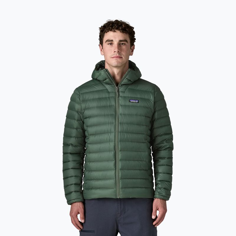 Kurtka puchowa męska Patagonia Down Sweater Hoody treeline green