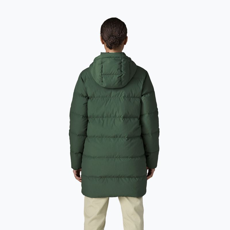 Płaszcz puchowy damski Patagonia Sisar Down Parka canopy green 2