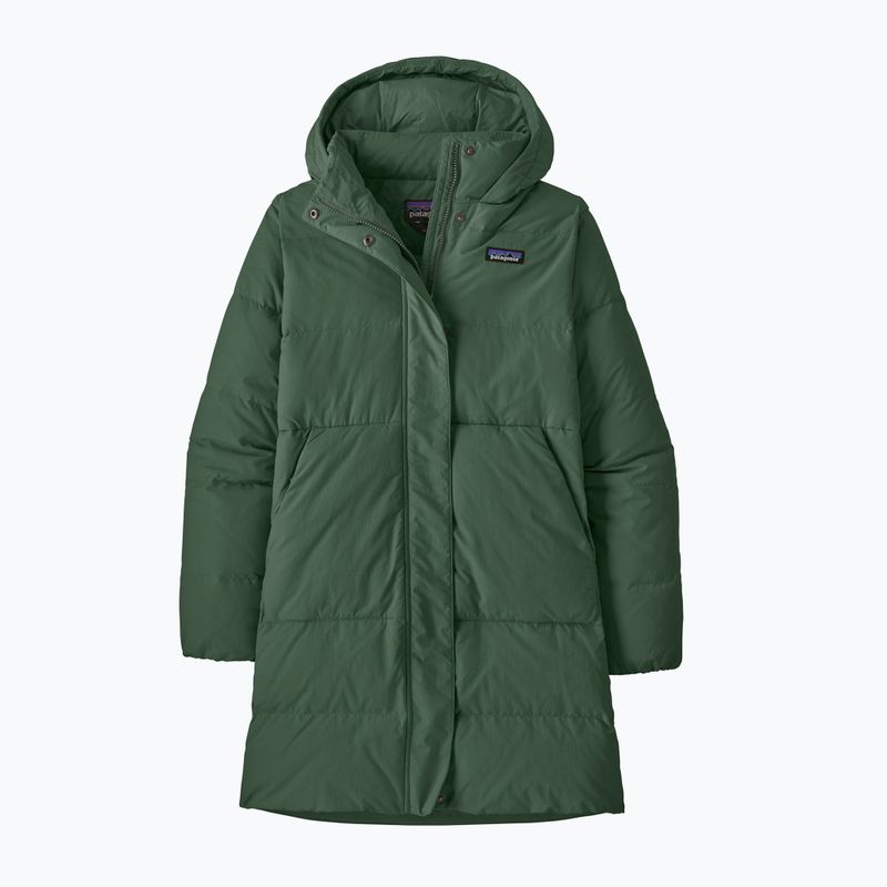 Płaszcz puchowy damski Patagonia Sisar Down Parka canopy green 5