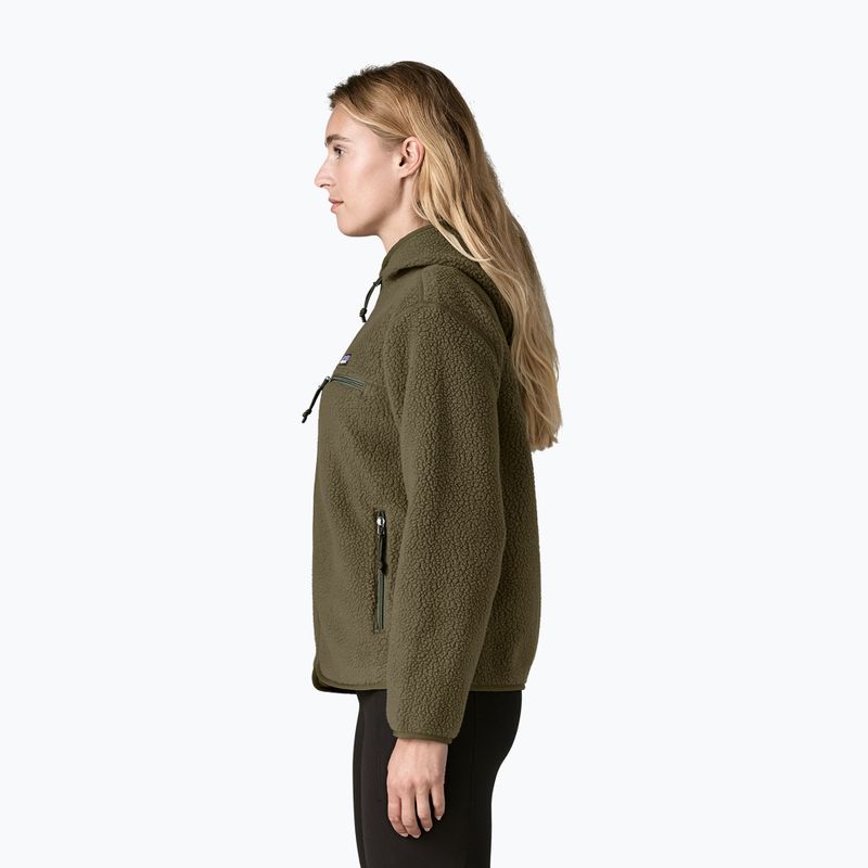 Bluza polarowa damska Patagonia Retro Pile Hoody basin green 3
