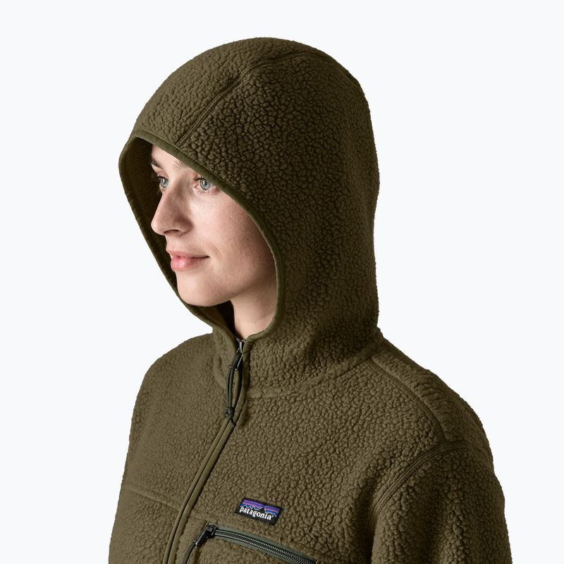 Bluza polarowa damska Patagonia Retro Pile Hoody basin green 4