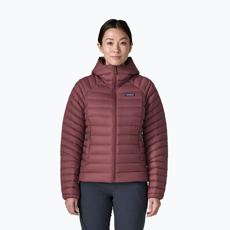 Kurtka puchowa damska Patagonia Down Sweater Hoody dark ruby