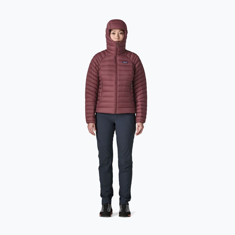 Kurtka puchowa damska Patagonia Down Sweater Hoody dark ruby 2