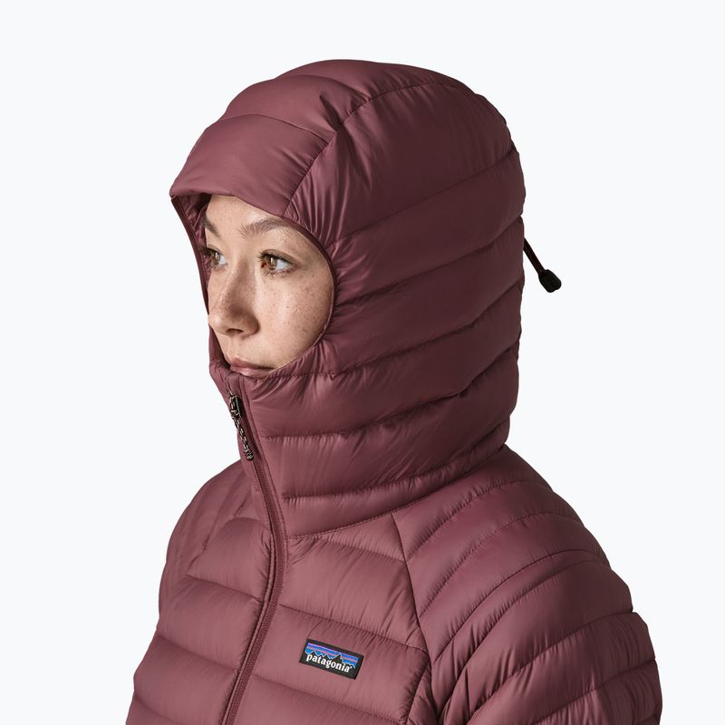 Kurtka puchowa damska Patagonia Down Sweater Hoody dark ruby 5