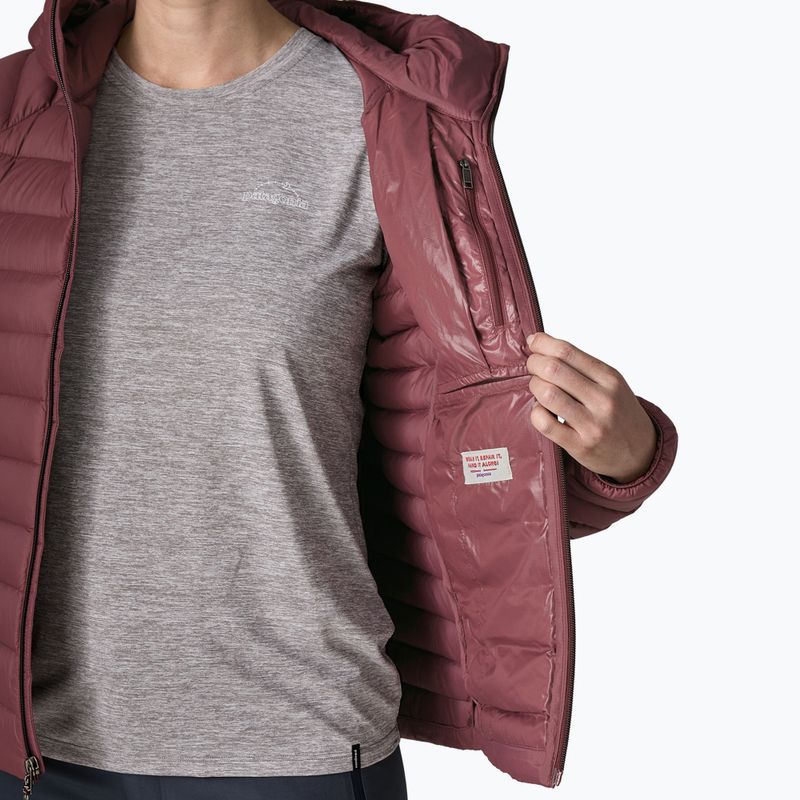 Kurtka puchowa damska Patagonia Down Sweater Hoody dark ruby 9