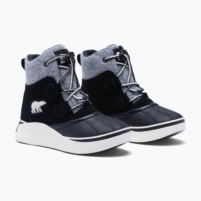 Śniegowce dziecięce Sorel Out N About IV Chillz Waterproof black/chalk 4