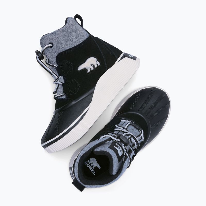 Śniegowce dziecięce Sorel Out N About IV Chillz Waterproof black/chalk 7