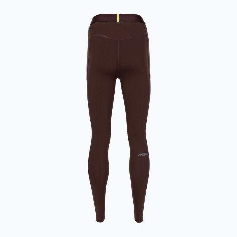 Legginsy do biegania damskie HOKA Novafly Run Tight 25" deep mauve 2