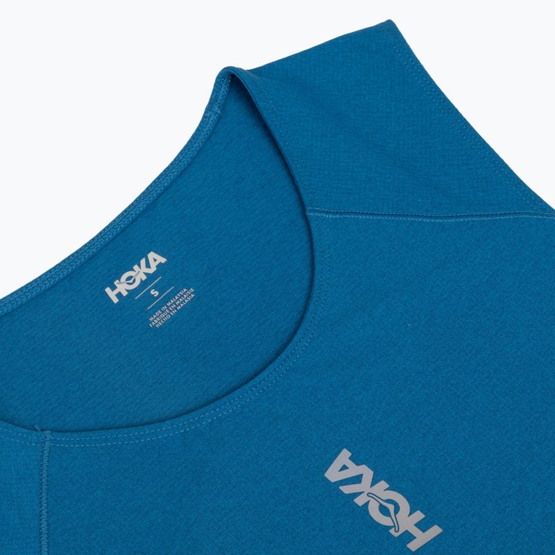 Koszulka do biegania męska HOKA EveryRun Tank night glow blue 3