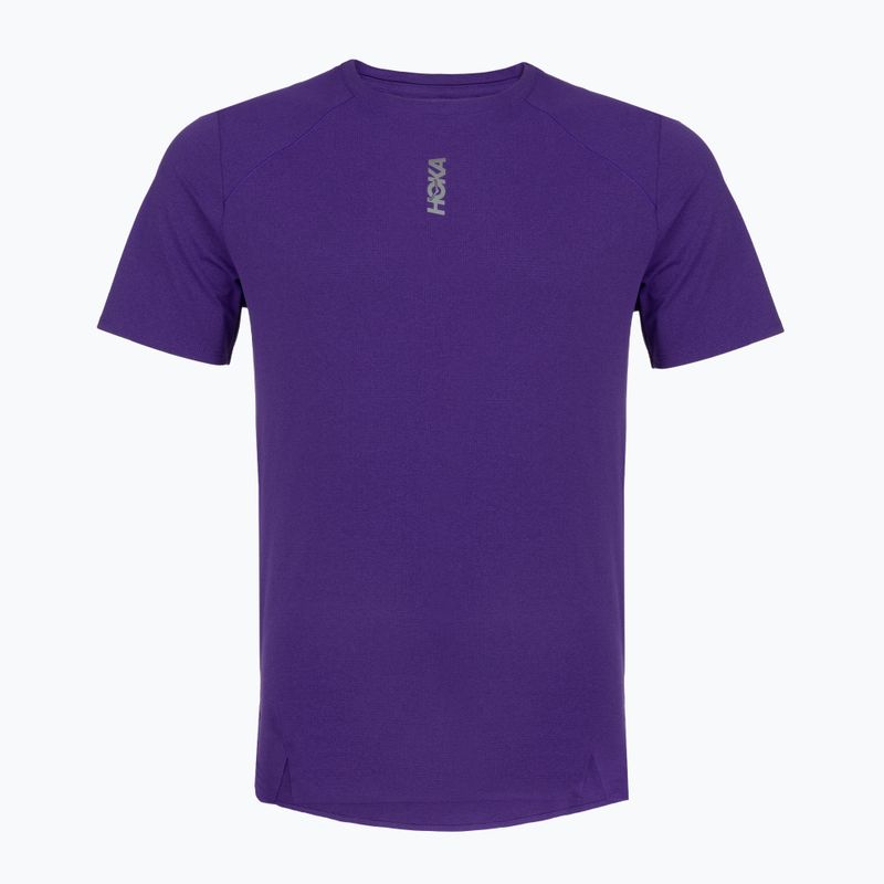 Koszulka do biegania męska HOKA EveryRun Short Sleeve cosmic purple