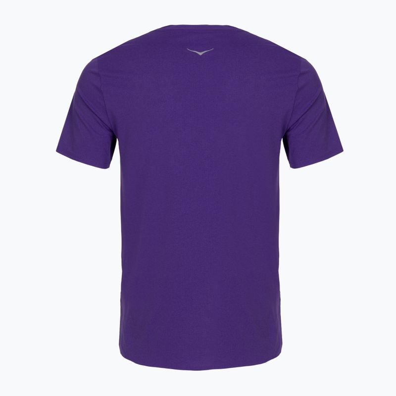 Koszulka do biegania męska HOKA EveryRun Short Sleeve cosmic purple 2