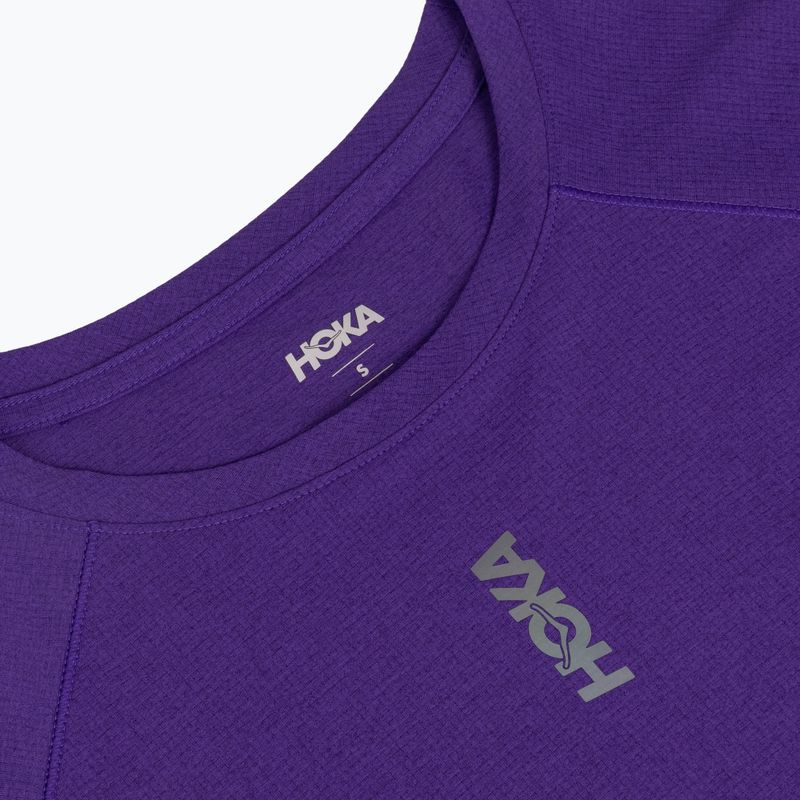 Koszulka do biegania męska HOKA EveryRun Short Sleeve cosmic purple 3