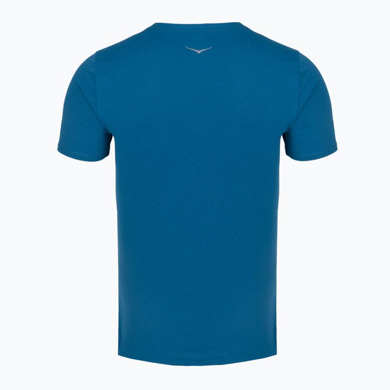 Koszulka do biegania męska HOKA EveryRun Short Sleeve night glow blue 2