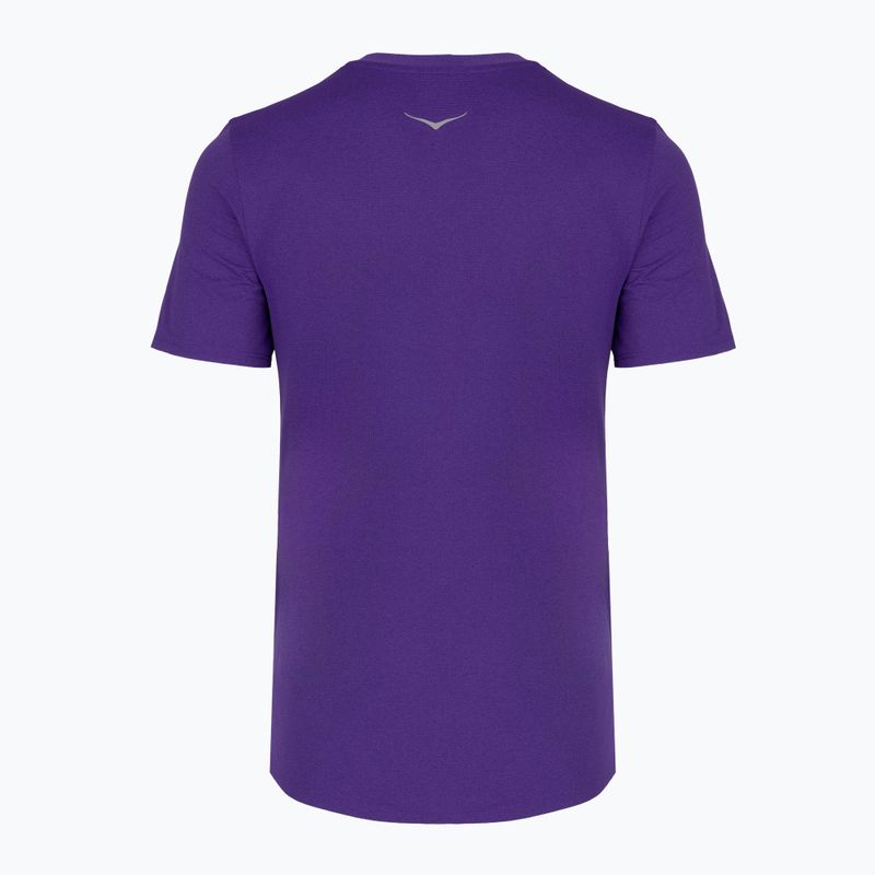 Koszulka do biegania damska HOKA EveryRun Short Sleeve cosmic purple 2